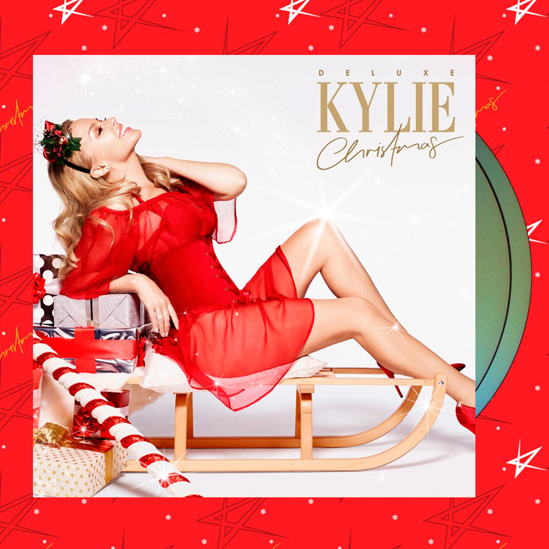 Portada dle disco navideño de Kylie.